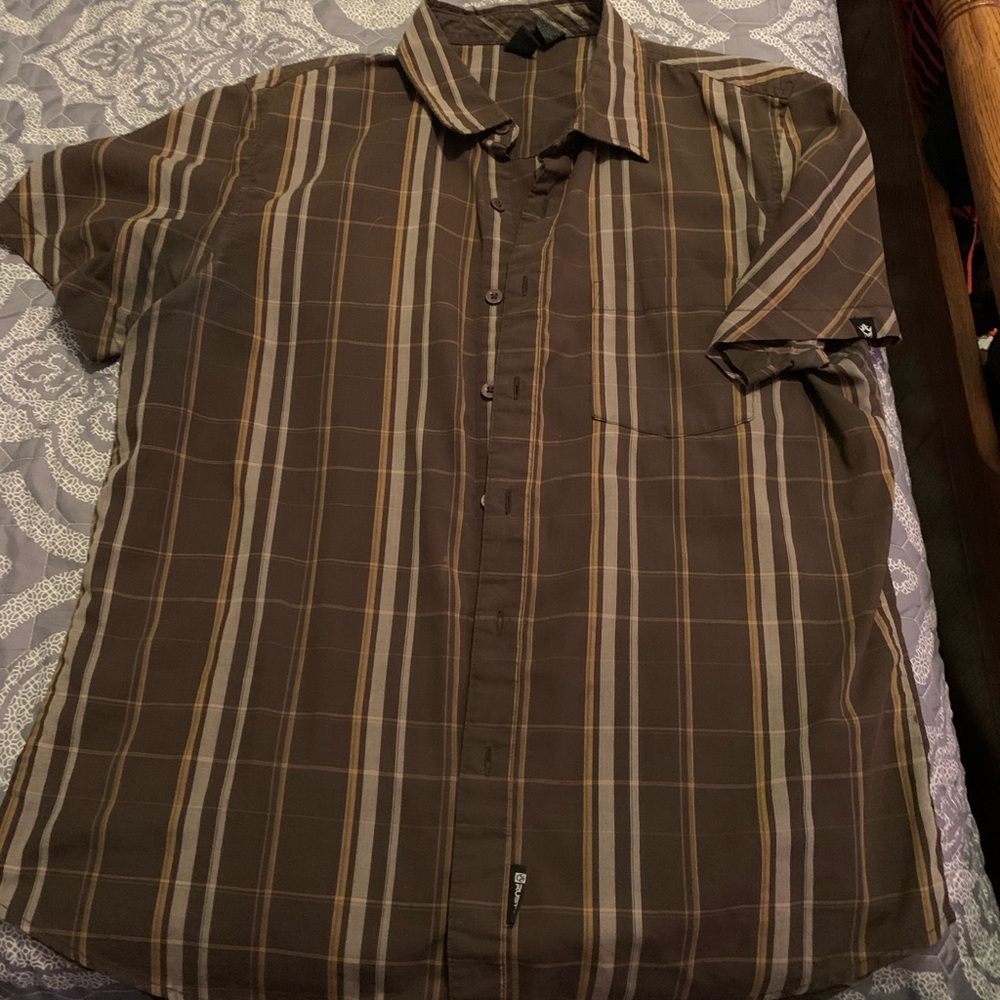 Rusty Large Men's Button up Shirt